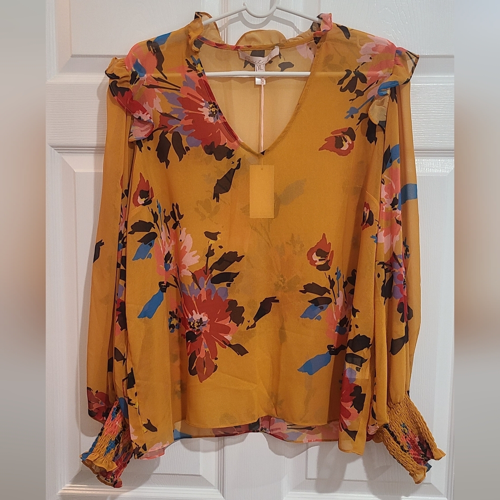 Hutch Sheer Floral Top
